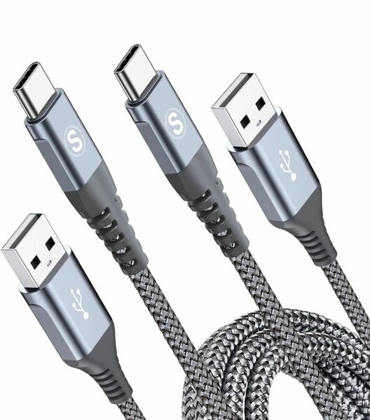 USB Type C ケーブル【0.5M/2本】急速充電 タイプc ケーブル【PD& QC3.0対応60W急速充電】