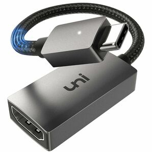 USB C HDMI 変換アダプタ uniAccessories タイプ C HDMI 変換アダプター [4K映像出力]