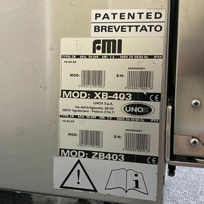 P6092）直取り直配のみ FMI ベーカリーオーブン ウノックス XB-403 中皿欠品の画像2