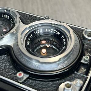 【YH-8677】中古現状品 PRIMOFLEX 東京光学 1:3.5 f=7.5mm プリモフレックス 二眼レフ フィルムカメラ の画像5