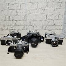 【YH-8708】中古現状品 フィルムカメラ まとめ 7個 セット Fujica PENTAX Canon など 動作未確認_画像1