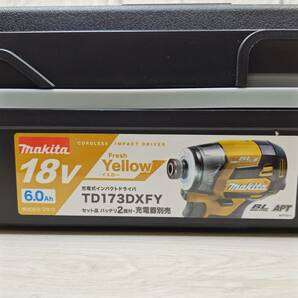 【YH-8762】中古美品 Makita マキタ TD173DXFY 充電式インパクトドライバ 18V 6.0Ah 本体・充電器・純正バッテリー2個の画像6