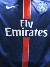 パリ・サンジェルマン PSG 15-16 ホーム ユニフォーム M ナイキ NIKE フランス Paris Saint-Germain サッカー シャツ_画像6