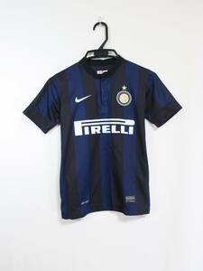 インテル INTER 13-14 ホーム ユニフォーム ジュニアM 140-150cm ナイキ NIKE イタリア ITALY 子供用 サッカー シャツ