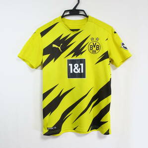 ドルトムント 17-18 ホーム ユニフォーム ジュニア 150-160cm プーマ PUMA Dortmund サッカー シャツ 子供 キッズ 黄の画像1