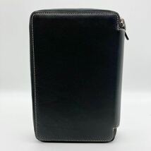 【近年モデル/未使用級】1円 dunhill ダンヒル オーガナイザー トラベルケース 長財布 ダブルジップ レザー メンズ ビジネス ロゴ ブラック_画像3