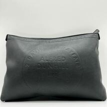 【現行モデル/美品】1円 dunhill ダンヒル チルターン アルフレッド クラッチバッグ セカンド ビジネス ハンド レザー メンズ ブラック 黒_画像2