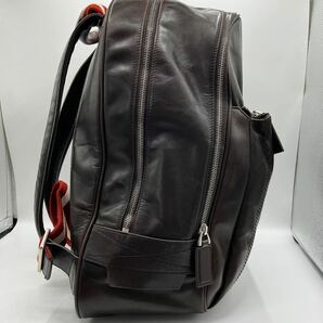 【近年モデル/美品】1円 BALLY バリー リュック バックパック ビジネスバッグ トレスポ レザー 本革 メンズ ブラウン ビジネス 大容量 茶の画像7