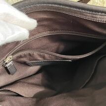 【斜め掛け◎/美品】1円 COACH コーチ ショルダーバッグ サコッシュ ボディバック シグネチャー PVC レザー メンズ ビジネス ブラウン 茶_画像5