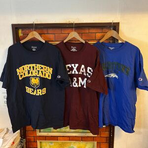 Tシャツ ティーシャツ アウトドア スポーティー チャンピオン　champion XL プリント ビックT 半袖 まとめ売り　5枚セット　アメリカ古着