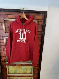  sweat Parker Abercrombie & Fitch Abercrombie & fins chi red series 10 number xxl 2XL America old clothes big size 