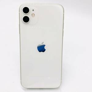 保管品 Apple アップル SIMロックあり au iPhone11 64GB ホワイト 白 white MWLU2J/A 〇判定 本体のみ