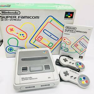 保管品 通電動作未確認 任天堂 ニンテンド スーパーファミコン スーファミ Super Famicom SFC コントローラー 2個 箱付 SHVC-001 SHVC-005