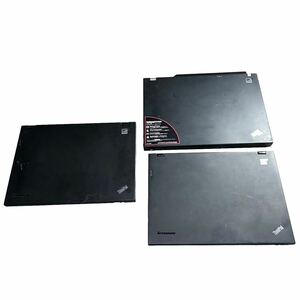 【ギ0419-77】ノートパソコン Lenovo ThinkPad Tseries ThinkPad 3台まとめ売り 動作未確認 ジャンク品ノートPC 