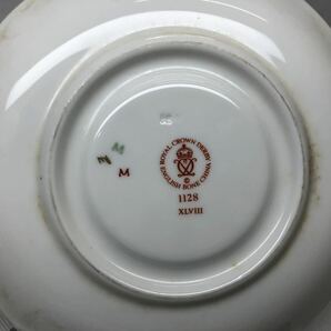 ロイヤルクラウンダービー オールドイマリ デミタスカップ&ソーサー &プレートトリオ1128 IMARI 伊万里 ROYALCROWN DERBY 英国ビンテージの画像7