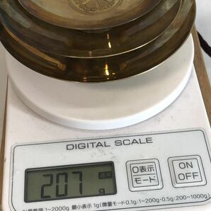 銀杯 純銀 3枚セット 全重量207g 純銀刻印 桐箱入 /silver シルバー つぶし 盃 銀盃 の画像10