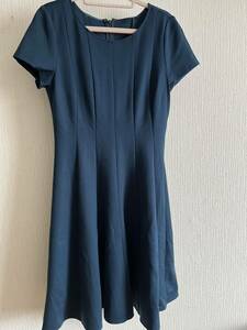 [ beautiful goods ]ANAYI Anayi short sleeves One-piece 36 S size . blue free shipping 