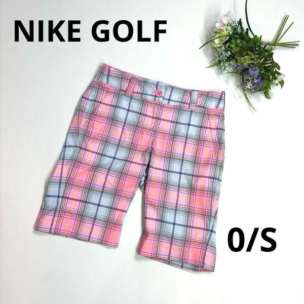 NIKE GOLF レディース　ハーフパンツ　サイズ0/S チェック