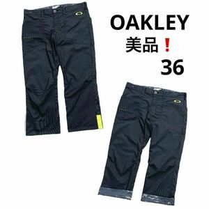 美品★OAKLEY オークリー 36ミドルパンツ ハーフパンツ ブラック