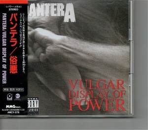 【送料無料】パンテラ /Pantera - Vulgar Display of Power【超音波洗浄/UV光照射/消磁/etc.】'90sメタル名盤