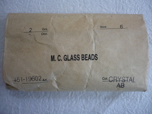 717@未使用 チェコビーズ M.C.GLASS BEADS クリスタルAB