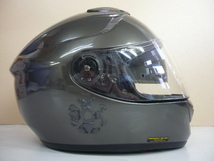 826@SHOEI(ショウエイ) フルフェイスヘルメット GT-AIR ガンメタ(?) サイズ：L インナーバイザー付き_画像5
