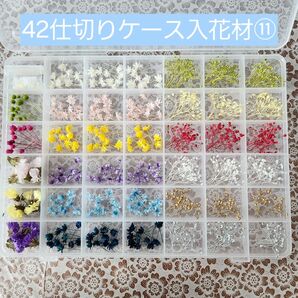 42仕切りケース入り 花材 アソート 詰め合わせ ハンドメイド スターフラワーミニ お試しセット 小花 レジン ハーバリウム