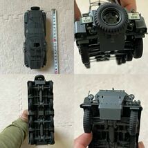 【ジャンクレトロ美品】軍事車両 プラモデル メーカー不明 4台セット売り 組み立て品 レア 破損パーツ有り 現状渡し _画像8