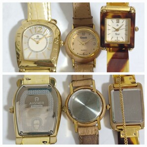腕時計 セット売り まとめて 大量 ケース付き Brain ブレイン AIGNER アイグナー KOOKAI VIOR GEORGES RECH 7個 (SK)の画像6