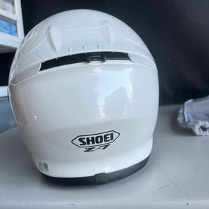 X E32 100サイズ発送 中古 SHOEI Z-7 ショウエイ ヘルメット ホワイト サイズS 55cmの画像3