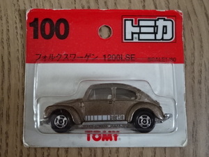 未開封品 トミカ 絶版 No.100 フォルクスワーゲン 1200LSE VW TOMICA Volkswagen Beetle 1/60 ビートル ミニカー ミニチュアカー Toy car