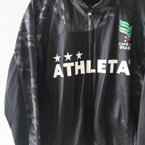 ATHLETA サッカー ジャージ ジャケット ブラック