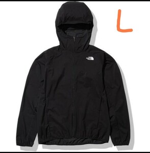 【送料無料】【新品未使用】ノースフェイス（THE NORTH FACE）軽量 防風 フルジップパーカー スワローテイルベントフーディ NP22280 K