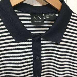 ARMANI EXCHANGE アルマーニ エクスチェンジ コットン半袖ポロシャツ ポロシャツ メンズM 良品綺麗 の画像3