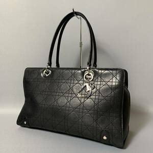 62B150 ｜ Dior Lady Dior Dimbag Leather Black
