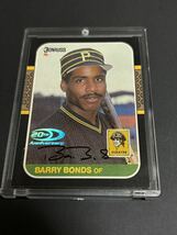 2001 Donruss BARRY BONDS 1987 Rookie Reprint Autograph auto SP 58/87 バリー　ボンズ　サイン　激レア　87枚限定_画像1