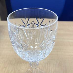 HOYAクリスタルガラス ワイングラス カットガラス 6客 未使用 中古品の画像4