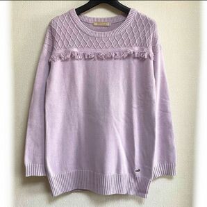 CROCODILE セーター トレーナー Mサイズ 薄紫 ロゴ ワンポイント