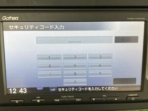 B-41　　ホンダ純正 Gathers メモリーナビ VXM-145VSi Bluetooth セキュリティーロック