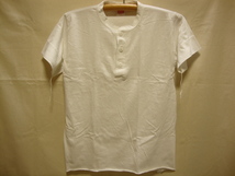 価格￥3.740- size[Ｌ]【Healthknit】ヘルスニット ヘンリーネック Tシャツ 半袖-906S☆color【白/WHITE】size【Ｌ】U.S.A 綿/正規新品_画像1