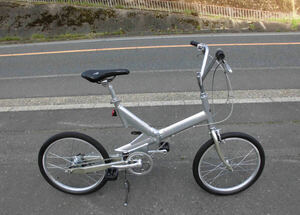 1円～ブリヂストン BRIDGESTONE 折り畳み自転車 TRANSIT ミニベロ SHIMANO 内3速 小径車 20インチ シルバー色 4290