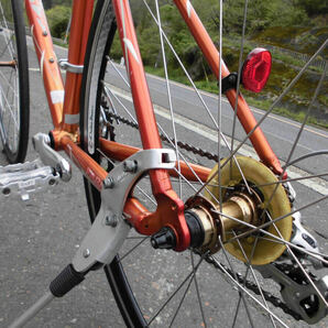 1円～Khodaa Bloom 軽快ロードバイク FARNA SHIMANO 16段 オレンジ色 4334の画像7