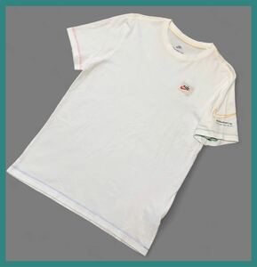 965◆NIKE ナイキ◆ビッグスウッシュ刺繍 コットン 半袖 Tシャツ ホワイト L