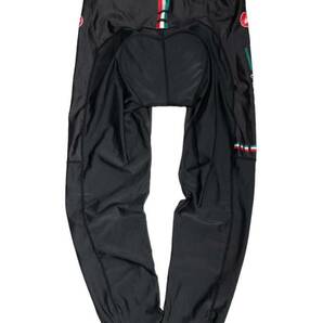 903◆Castelli カステリ◆ビッグロゴ サイクリング サイクル ビブタイツ ホワイト×ブラック XLの画像7