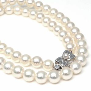 TASAKI(田崎真珠)箱付き!!◆アコヤ本真珠ネックレス ◆A 約33.2g 約43.0cm 7.0-7.5mm珠 pearl パール jewelry necklace EC0/EC5の画像2