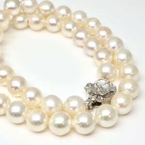 ◆アコヤ本真珠ネックレス/ 12 ◆A 約47.4g 約41.0cm 9.0mm珠 pearl パール jewelry necklace ジュエリー DH0/EB0