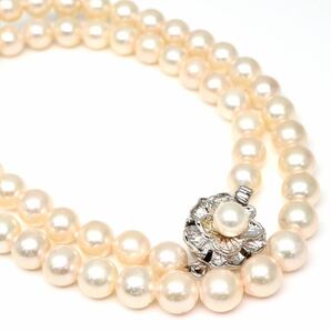 ソーティング付き!!◆アコヤ本真珠ネックレス/ 29 ◆A 約30.5g 約43.0cm 6.5-7.0mm珠 pearl パール jewelry necklace ジュエリー DD0/DE0の画像1