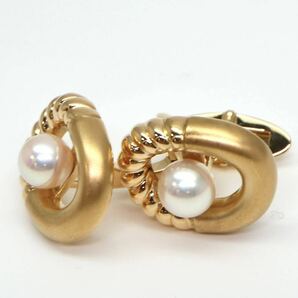 POLA jewelry(ポーラジュエリー)高品質!!◆K18(750) アコヤ本真珠カフス◆As 約14.9 g ジュエリー pearl jewelry パール FA2/FA2の画像2