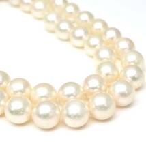 ◆アコヤ本真珠ネックレス/ 8 ◆A 約37.5g 約46.0cm 7.5-8.0mm珠 pearl パール jewelry necklace ジュエリー DE0/DE0_画像5
