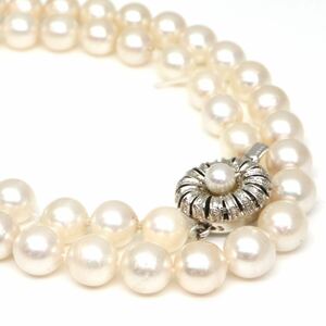 ◆アコヤ本真珠ネックレス/ 9 ◆A 約31.4g 約41.5cm 7.0mm珠 pearl パール jewelry necklace ジュエリー DC0/DE0